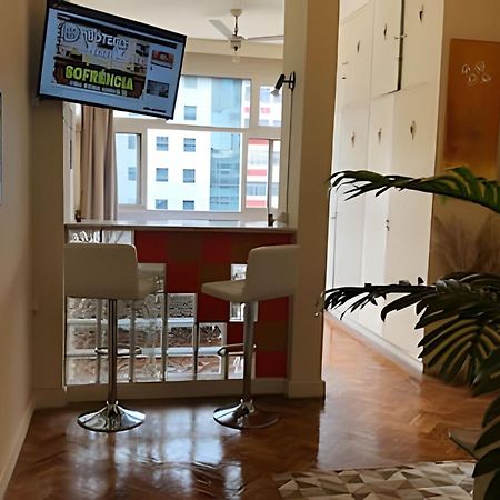 ריו דה ז'ניירו Apartamento Em Copacabana Com Vista Lateral Do Mar מראה חיצוני תמונה