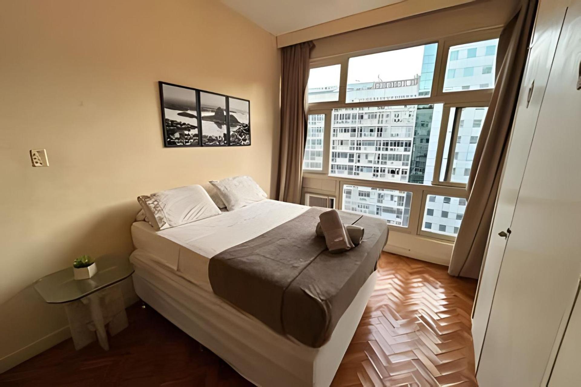 ריו דה ז'ניירו Apartamento Em Copacabana Com Vista Lateral Do Mar מראה חיצוני תמונה