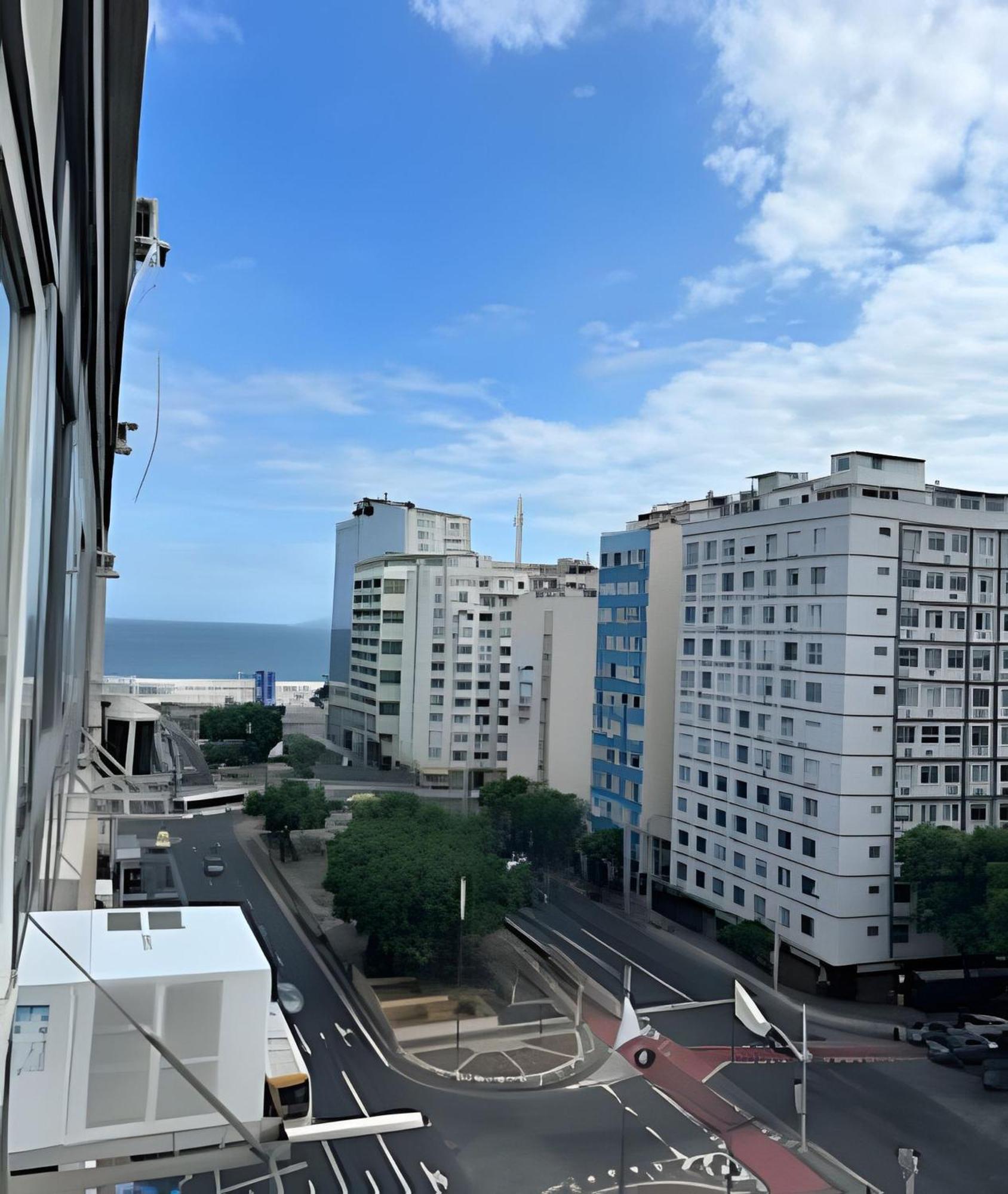 ריו דה ז'ניירו Apartamento Em Copacabana Com Vista Lateral Do Mar מראה חיצוני תמונה