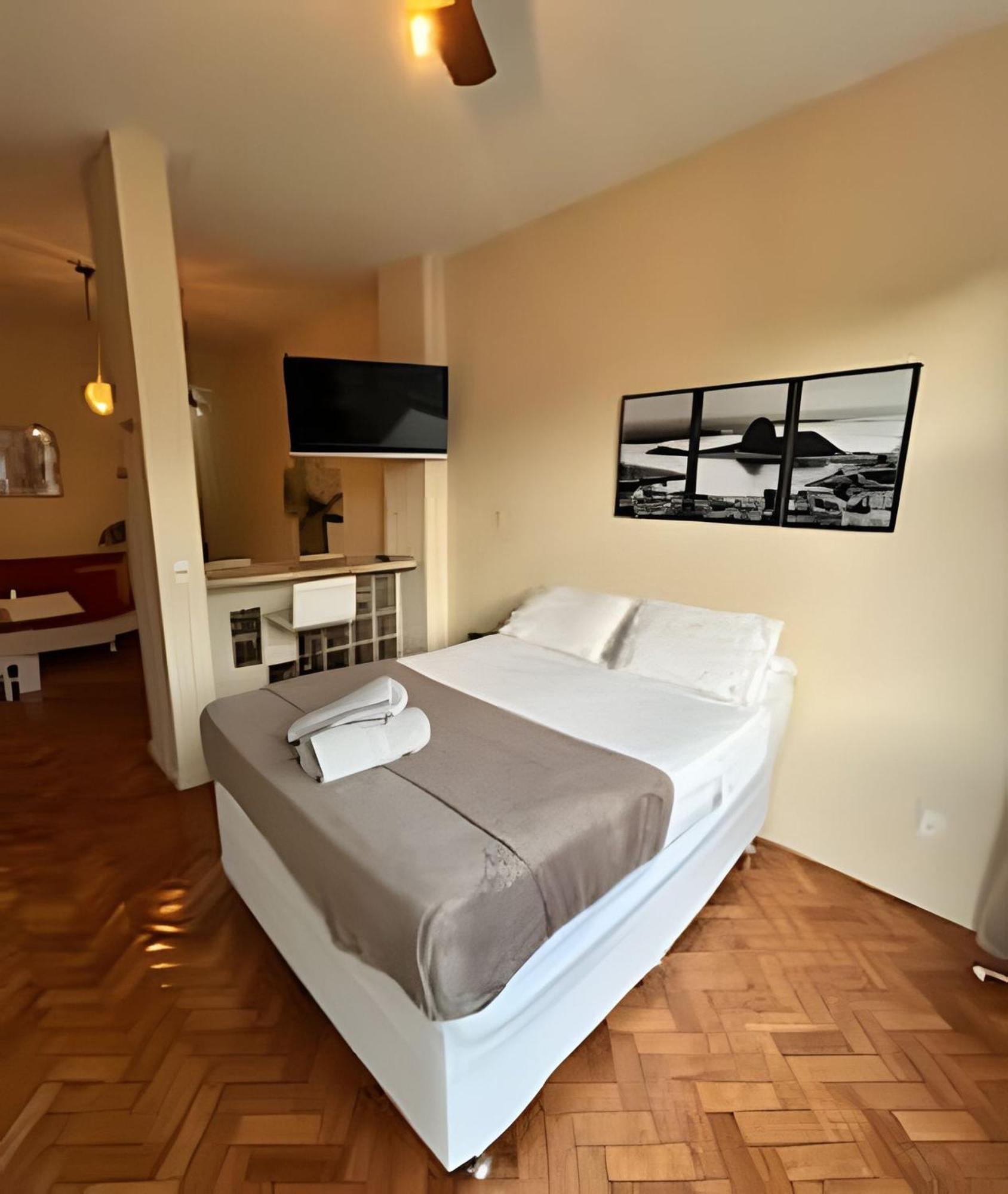 ריו דה ז'ניירו Apartamento Em Copacabana Com Vista Lateral Do Mar מראה חיצוני תמונה